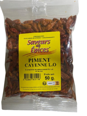 PIMENT CAYENNE **SAVEURS DES ÉPICES** 15 x 50g